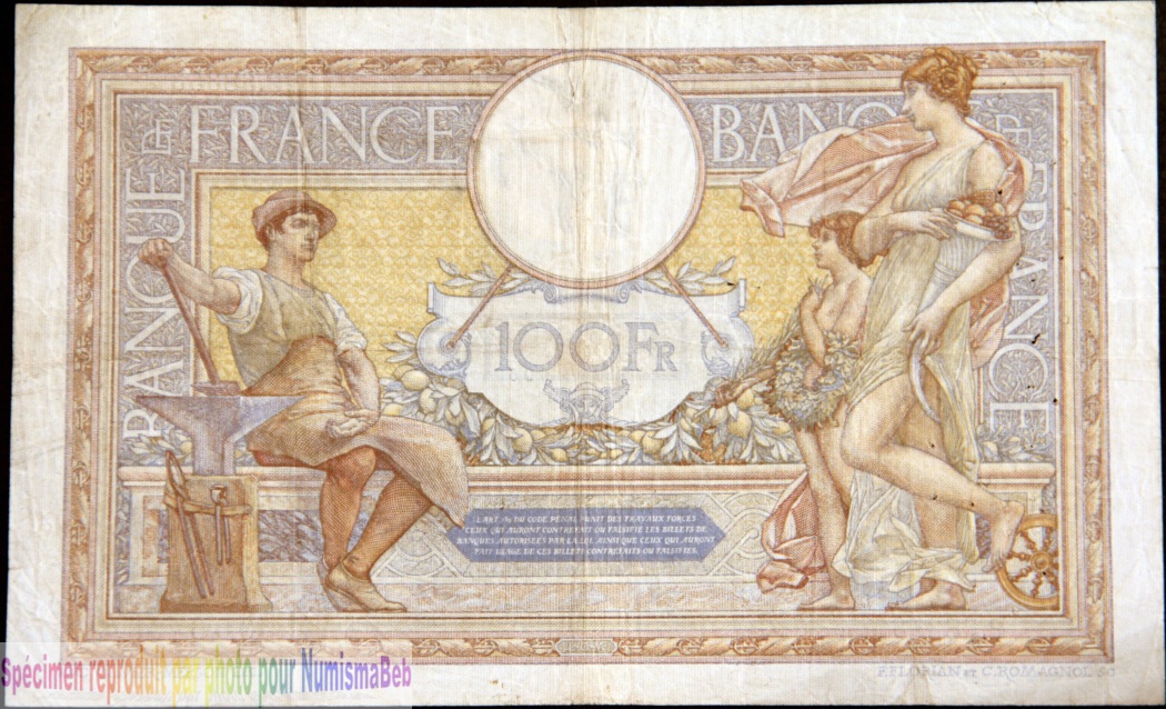 100 Francs Luc Olivier Merson
